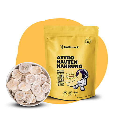 Astronauten-Nahrung-gefriergetrocknete-Banane