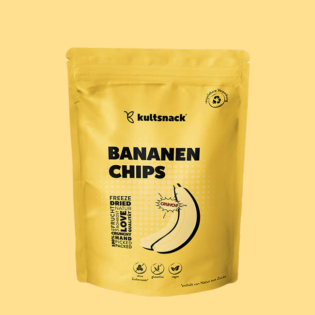 Bananenchips-Startgroesse